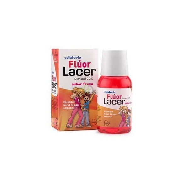 LACER JUNIOR FLUOR SEMANAL FRESA COLUTORIO 100 ML