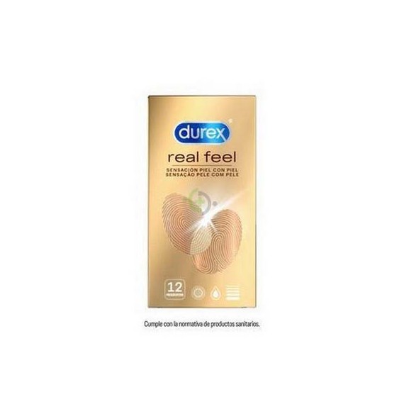DUREX REAL FEEL PRESERVATIVO SIN LATEX 12 UNIDADES