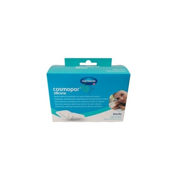 COSMOPOR SILICONE APOSITO ESTERIL 5 UNIDADES 7,2 CM X 5 CM