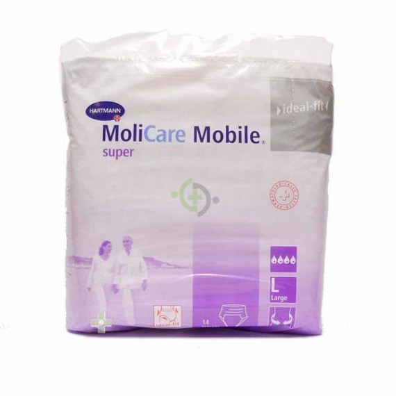 ABSORB INC ORINA LIGERA MOLICARE MOBILE T- SUPER LARGE 14 U