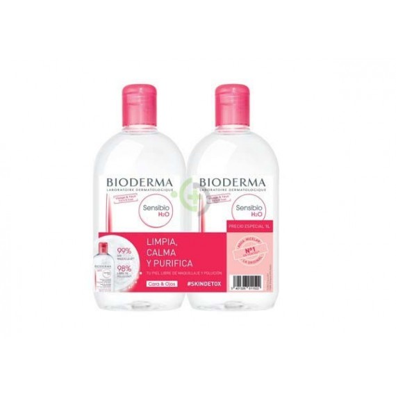 BIODERMA PACK DUPLO SENSIBIO H2O 500 ML+500 ML