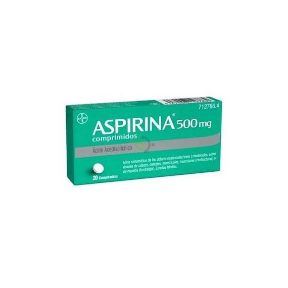 ASPIRINA 500 MG 20 COMPRIMIDOS
