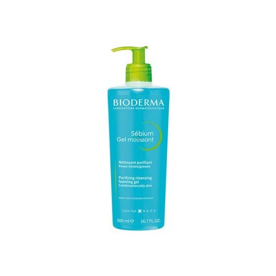BIODERMA SEBIUM GEL MOUSSANT GEL LIMPIADOR 500 ML
