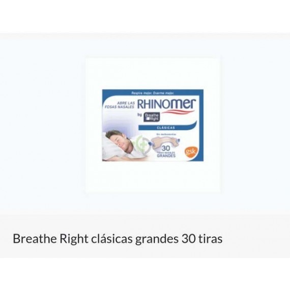 BREATHE RIGHT TIRA NASAL COLOR T- GDE 30 U