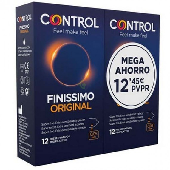 CONTROL FINISSIMO PRESERVATIVOS 12 U 2 ENVASES