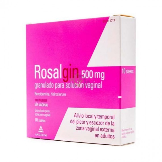 ROSALGIN 500 MG GRANULADO SOLUCION VAGINAL 10 SO