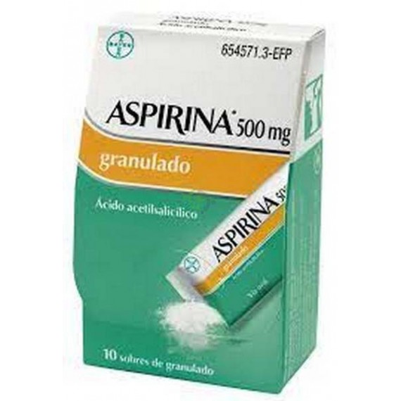 ASPIRINA 500 MG 10 SOBRES GRANULADO