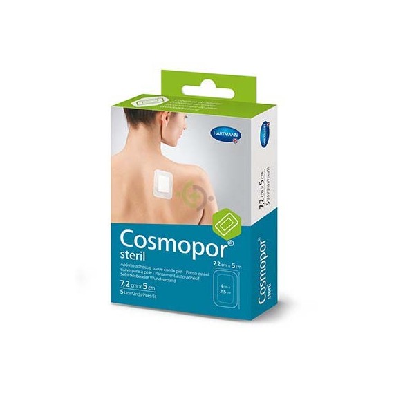 COSMOPOR STERIL APOSITO ESTERIL 7.2 CM X  5 CM  5 APOSITOS