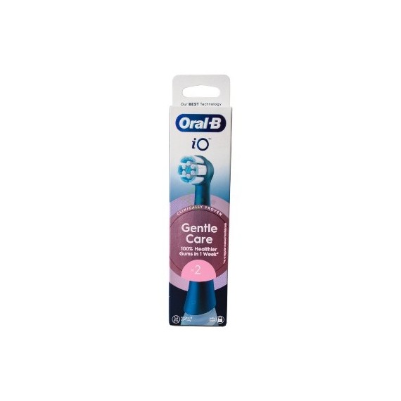 ORAL-B RECAMBIO CEPILLO ELECTRICO IO GENTLE CARE 2 CABEZALES COLOR NEGRO
