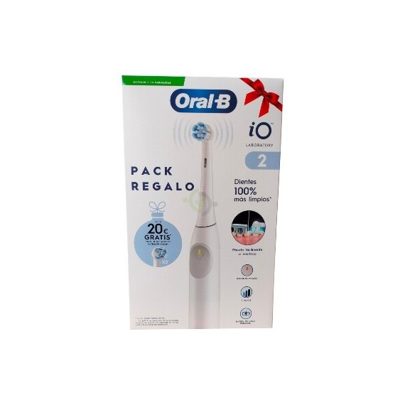 ORAL-B CEPILLO ELECTRICO IO2 LABORATORY 1 CABEZAL INTERDENTAL + 2 RECAMBIOS PACK REGALO